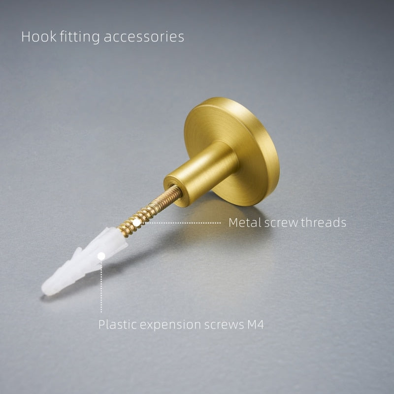 Nordic Shell Pastoral White Gold Hat Hooks